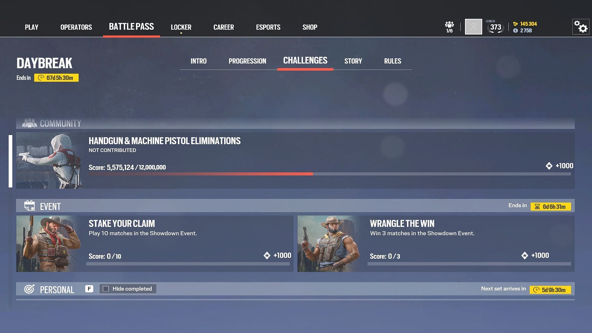 Complete challenges to earn event packs (Image via Sportskeeda Gaming || Ubisoft)